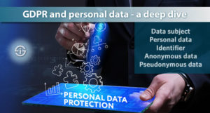 Personal data, identifiers, subjects and types of data