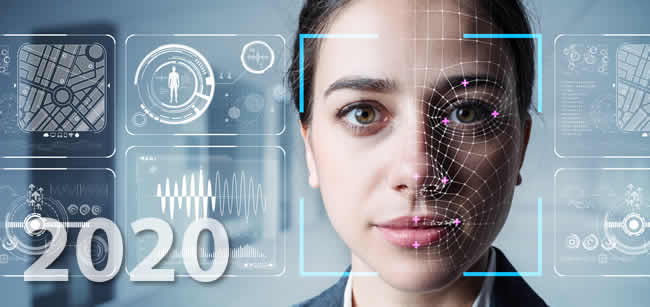 Biometrics market 2020 concept